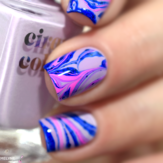 Watermarble nails inratable Cirque Colors 4